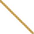 thumbnail image 3 of 14K Solid Yellow Gold 0.7mm Box Link Chain Necklace, 3 of 4