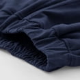 thumbnail image 4 of Oiangi Boys Girls Cotton Pants Elastic Waist Lightweight Trousers Casual Rolled Up School Uniform with Pockets Navy 6 Years, 4 of 9