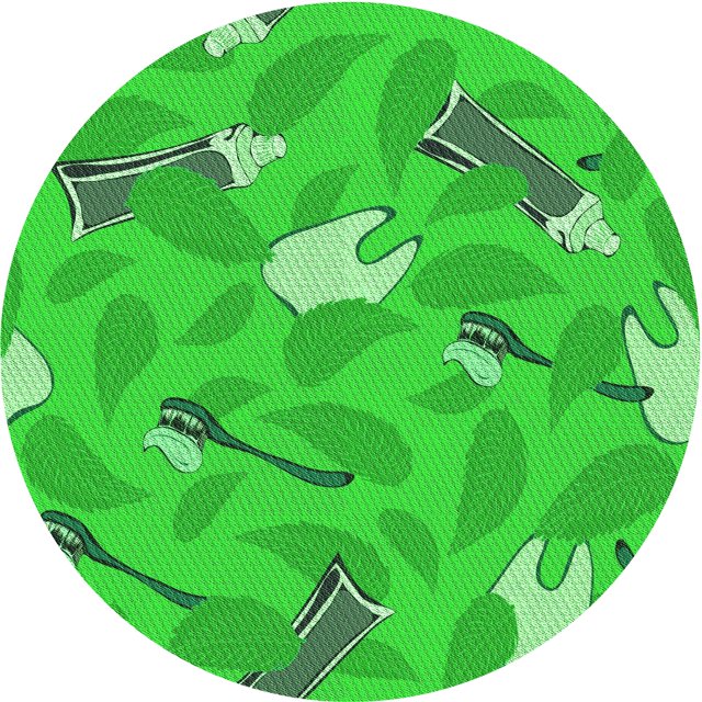 Ahgly Company Tapis Rond Lavable en Machine Intérieur Transitionnel Vert Lime, 5 Pieds Rond