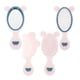 thumbnail image 4 of 1 Juego de cepillo de pelo de masaje, cepillo de pelo pequeño, peine desenredante portátil, espejo de mano para niños pequeños, 4 of 8