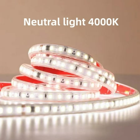 

1-30M High Brightness LED Strip Light 2835 220V IP65 Waterproof Self-Adhesive Can be Cut For Kitchen Cabinet Backlight Lighting