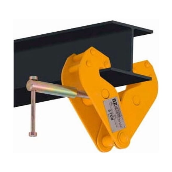 OZ Lifting OZ5BC Beam Clamp 5 Ton Capacity Fits Beam Flange Range 3.54""-12.60""
