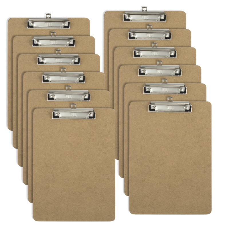 Pack of 90 with Metal Clip and Hanging Hook 125 x 180 mm Wood HENDI A6 Clipboard for Menu or Menu of the Day 