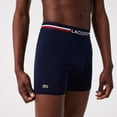 thumbnail image 4 of Men's Lacoste Navy Blue/White 3-Pack Boxer Briefs - XL, 4 of 4