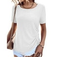 thumbnail image 2 of Birdeem Womens Fashion Comfortable Casual Round-Neck Short Sleeve Top Blouse, 2 of 6
