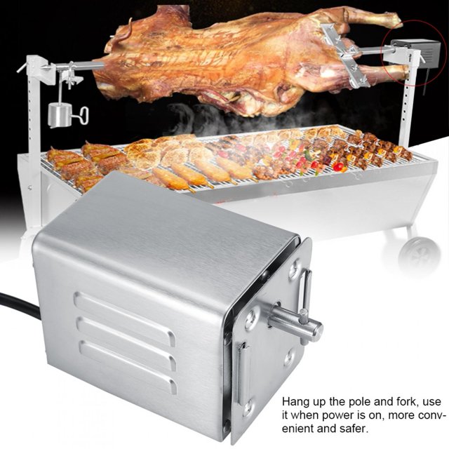 Electric Roaster,50‑70KGF Stainless Steel BBQ Barbecue Motor BBQ Roaster Tailored for Perfection