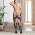 thumbnail image 2 of Honiee Painted Flower Puppy for men - a sleek fusion of Straight Pajama Pants, versatile Lounge Pants, and cozy Sleepwear, all rolled into one-Medium, 2 of 6