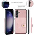 thumbnail image 3 of Case for Samsung Galaxy S23 FE 5G 2023, Detachable Magnetic Wallet Card Cash Slot Case Cover Support Wireless Charging Functional Kickstand (Pink), 3 of 14