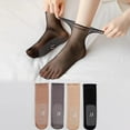 thumbnail image 2 of 10 Pairs Transparent Mid-tube Invisible Socks Non-slip Seamless Thin Short Stockings Shoes Accessories, 2 of 6