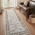 thumbnail image 1 of Rugs for Living Room Area Rug Carpet x Vintage Living Room Rugs for Bedrooms Machine Washable Rug for Dining Room Nusery Floral Distressed Grey Rug, 1 of 7