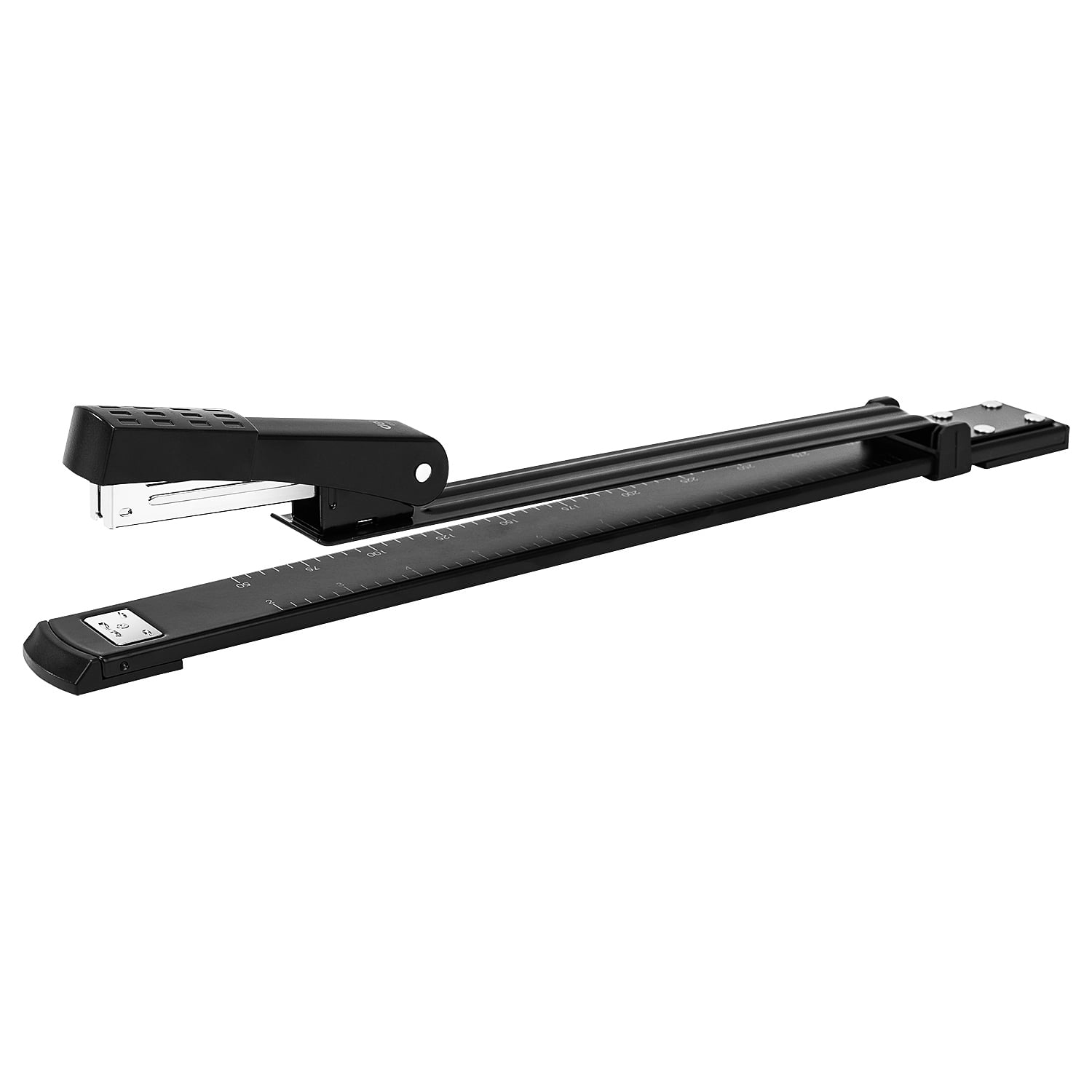 Deli Long Reach Long Arm Stapler, 25 Sheet Capacity, Black Walmart