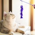 thumbnail image 4 of ZHAOCHENG juguetes de plumas para gatos, divertidos juguetes con forma de palo para gatos, juguetes interactivos con plumas para gatos, 4 of 5