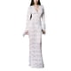 thumbnail image 2 of Vestido Atractivo Vestido ajustado para mujer Estilo elegante Traje diario con cuello en V profundo para mujer (Blanco L) Cgtredaw Para estrenar, 2 of 7