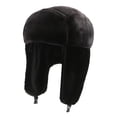thumbnail image 1 of Sombrero de de de invierno, sombreros de bombardero, orejeras, gorro de protección para los oídos, gorro cálido de invierno de felpa Negro Sunnimix Sombrero Lei Feng, 1 of 8
