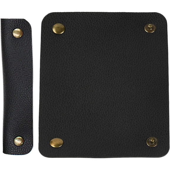 2PCS Purse Handle Cover Wraps Black Wallet Leather Handle Protector Strap Covers for Handbags Craft Strap Making Supplies