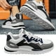 thumbnail image 5 of Zapatos casuales para hombres Zapatos con cordones transpirables Zapatos de plataforma para oficina de trabajo masculina, 5 of 9