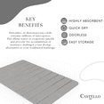 thumbnail image 4 of 16x12" Modern Diatomite Stone Small Bath Mat in Gray, 4 of 4