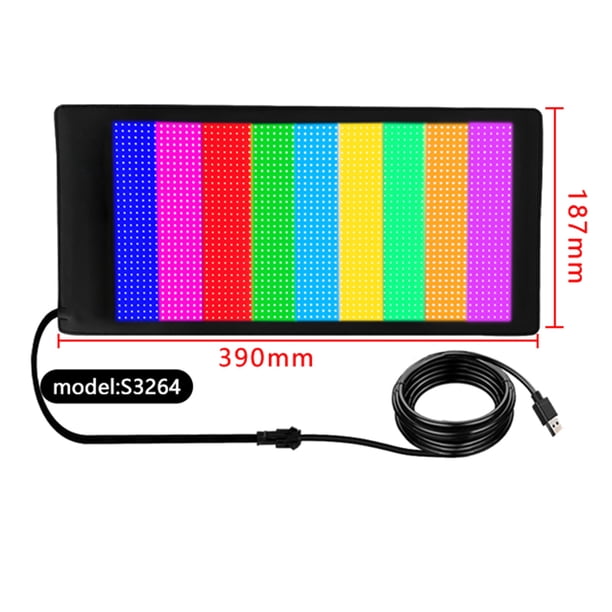 Muestra de pantalla LED que hace publicidad del tablero de anuncios de mensajes en movimiento plegable RGB
