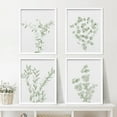 thumbnail image 2 of PixonSign Framed Pastel Watercolor Green Leaves Wall Art, Set of 4 Nature Wilderness Wall Decor Prints, Botanical Floral Wall Décor, Tree Vine Branch&nbsp;Rustic Posters for Bedroom - 8"x10" White, 2 of 5