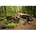 thumbnail image 2 of Bibikow, Walter 24x17 Black Ornate Wood Framed with Double Matting Museum Art Print Titled - Sweden-Smaland-Ryd-Kyrko Mosse Car Cemetery-former junkyard now pubic park-junked cars, 2 of 4