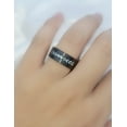 thumbnail image 7 of Black Matching Rings His Her Rings Couple Rings 1CT CZ Women Wedding Ring Sets, 7 of 7