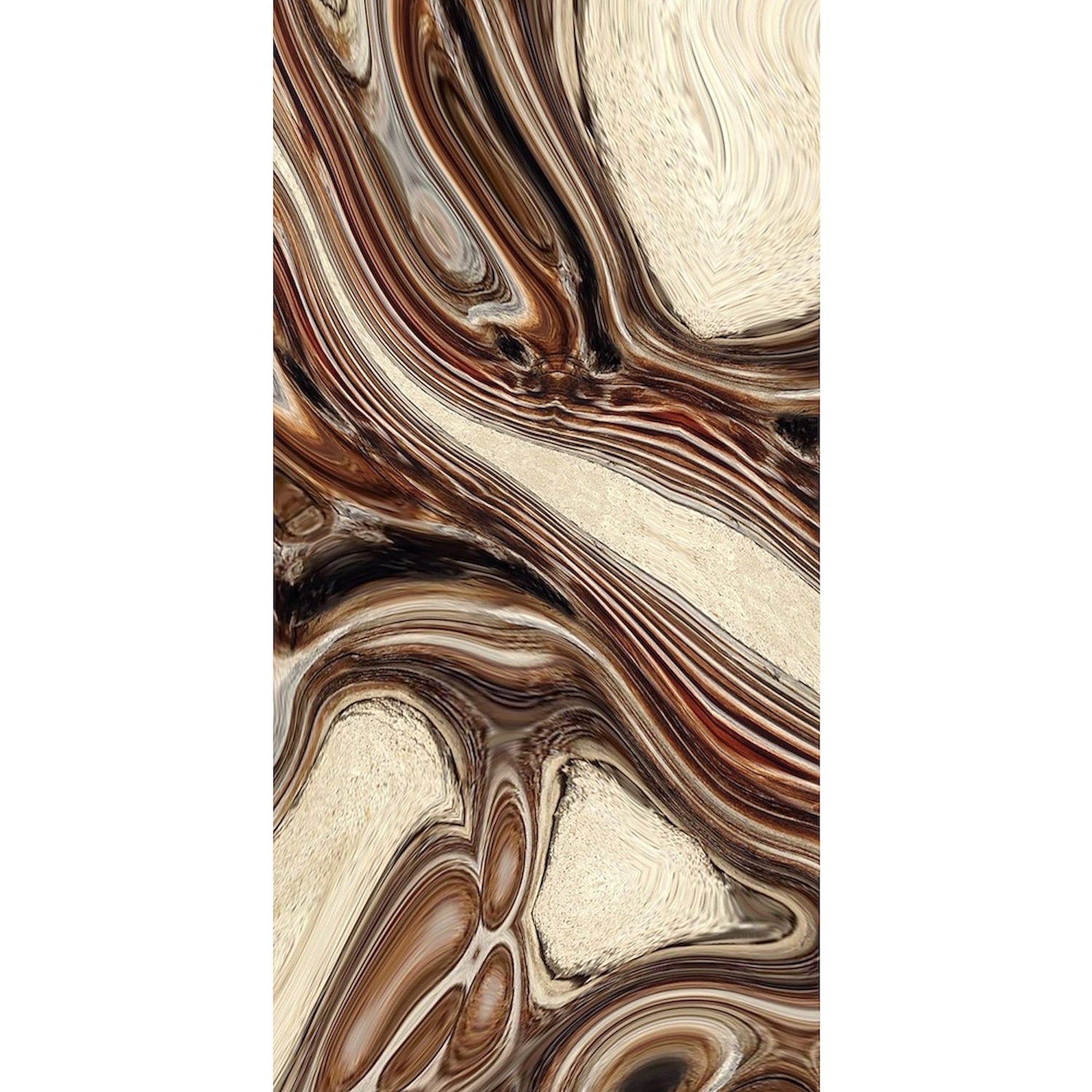 CafePress - Rustic Brown Swirls Marble - Large Beach Towel, Soft 30"x60" Towel with Unique Design