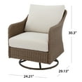 thumbnail image 4 of Mainstays Chelsea 2 Pieces Outdoor Patio Swivel Rocker with Beige Cushions, 4 of 7