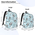 thumbnail image 3 of Rocae Cute Panda Bear for Durable Canvas Backpack Leisure Large Bag Travel Rucksack Multi-function Backpack Medium, 3 of 5
