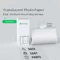 thumbnail image 4 of PeriPage 77 x 30mm Translucent Photo Sticker BPA-Free Adhesive Thermal Paper Roll Sticky Paper Waterproof Oil-proof Friction-proof for PeriPage A9/A9s/A9 Pro/A9 Max/A9s Max Mini BT Pocket Th, 4 of 6