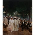 thumbnail image 2 of Jean Béraud 15x17 Black Ornate Wood Framed Double Matted Museum Art Print Titled - The Beautiful Nights (1905), 2 of 5