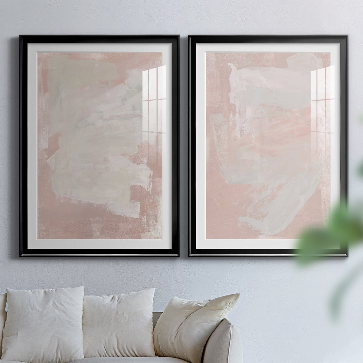 Wexford Home Hazy Summer I Premium Framed Print, 22.5" x 30.5" - Ready to Hang, Black (Set of 2)
