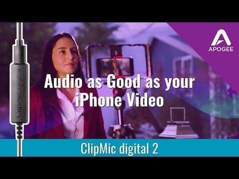 Apogee ClipMic Digital 2 USB Lavalier Microphone for Podcast, Travel, Conference Calls, comaptible with Mac, Windows, and iOS