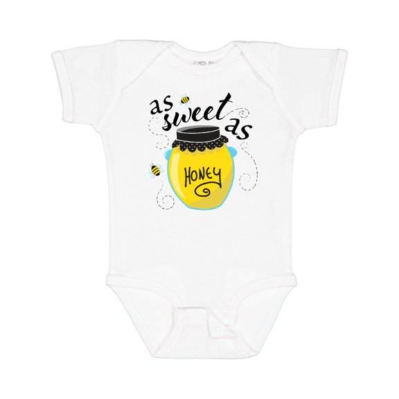 Inktastic As Sweet As Honey Boys or Girls Baby Bodysuit