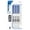 Blue (4-count), variant on BAZIC Fiero Assorted Color Fiber Tip Fineliner Pen, 0.4mm (4/Pack), 1-Pack