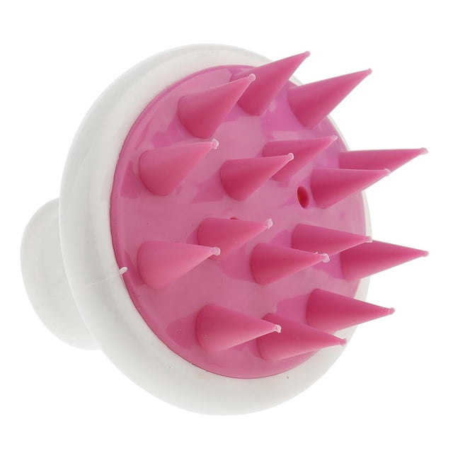 Cepillo de Silicona para lavar el cuerpo perfecl champú para el cabello acondicionador Salón Rosa