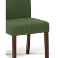 thumbnail image 6 of EOP Modern Upholstered Parsons Dining Chairs Set of 2, Line Fabric Farmhouse Kitchen Chairs, High-Back Dining Side Chairs with Solid Wood Legs for Dinner, Restaurant, Green, 6 of 9