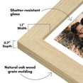 thumbnail image 4 of Americanflat 5x7 Picture Frame with Shatter-Resistant Glass with 4x6 Mat Display Photo Hudson - Natural Oak, 4 of 9