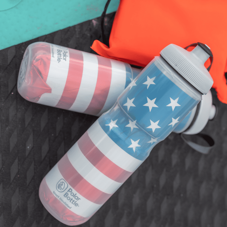 American Flag Stainless Steel Bottle: 24 Ounces – National