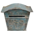 thumbnail image 5 of Creative Co-Op Distressed Blue Embossed Tin Mail Box, 5 of 6