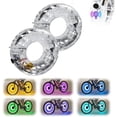 thumbnail image 1 of LED Cycling Wheel Hub Light for Night Riding, USB Rechargeable 7 Color &18 Modes LED Bike Wheel Lights - Smart Sensor for Most Bicycle Models, 1 of 8
