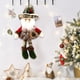 thumbnail image 2 of Adorno para árbol de Navidad, muñeco de nieve colgante, decoración para ventana navideña, sombrero alto, pequeño regalo colgante, 2 of 6