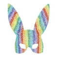 thumbnail image 1 of Fever  Adult Deluxe Bunny Jewelled Studded Mask, 1 of 2