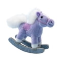 thumbnail image 2 of lionlar Plush Rocking Horse Doll Cartoon Hugging Snuggling Realistic Pony Doll Decor violet, 2 of 9
