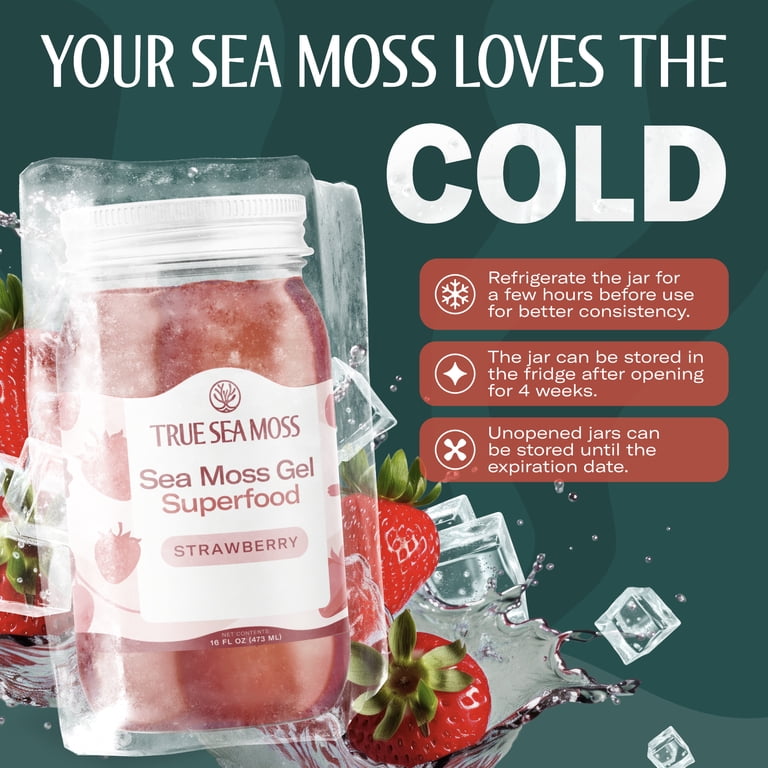 TrueSeaMoss Irish Sea Moss Gel – Rich in Minerals, Proteins