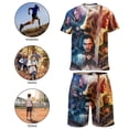 thumbnail image 4 of Game of Thrones Boys Short Sleeve T-Shirt And Shorts Outfit Set Activewear Mesh Short Set for Kids, 4 of 7