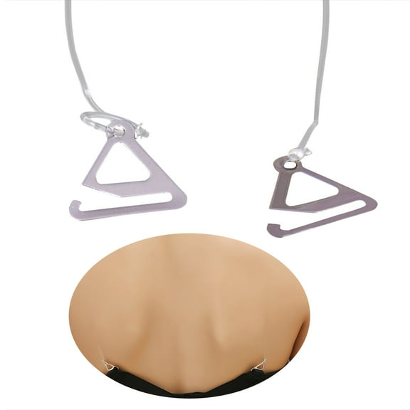 QIFULL 2 Pairs Removable Lingerie Straps Adjustable Length Silicone for Women Tops and Rompers