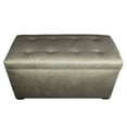 thumbnail image 4 of MJL Furniture  Angela Dawson Button-tufted Storage Trunk Bench Storage Benches Khaki, 4 of 5