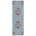 thumbnail image 2 of SAFAVIEH Bellagio Rio Floral Wool Runner Rug, Light Blue/Multi, 2'3" x 5', 2 of 11
