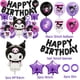 thumbnail image 4 of Conjunto de globos de fiesta Kawaii Sanrio Kuromi, decoraciones de fiesta de dibujos animados Kuromi, suministros de fiesta temáticos, regalos de vacaciones para niñas y niños, 4 of 5