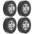 thumbnail image 3 of VGEBY RC Car Tire, Rubber RC Rubber Tire, Zinc Alloy 4 PCS Practical RC Trucks For WPL D12, 3 of 8